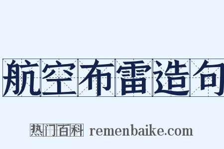 航空布雷造句是什么意思的图片